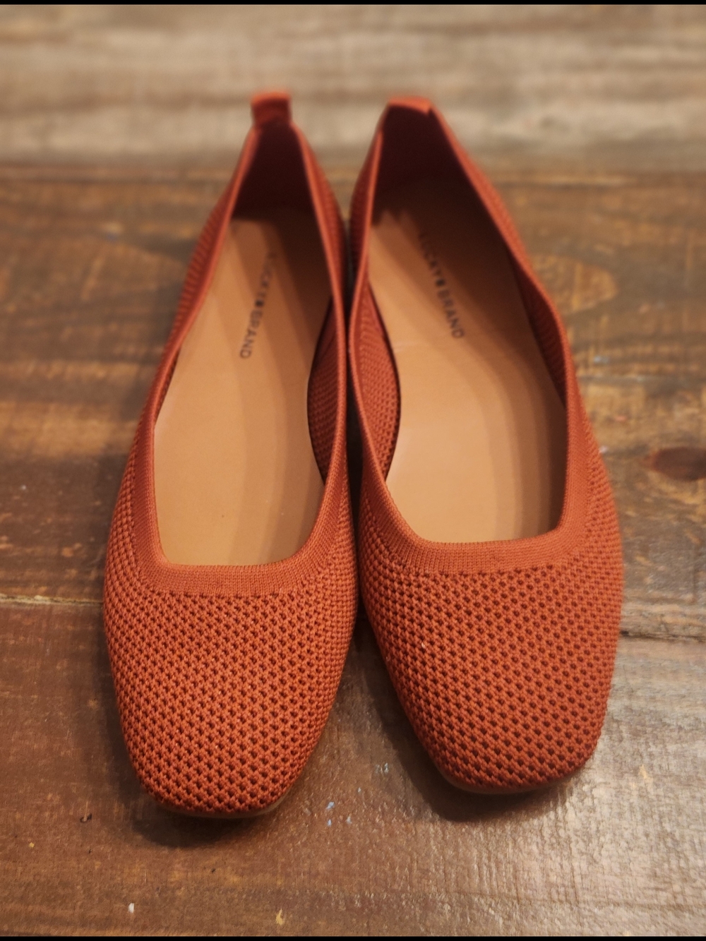 Women’s Knit Ballet Flats in Rust - Lucky Brand